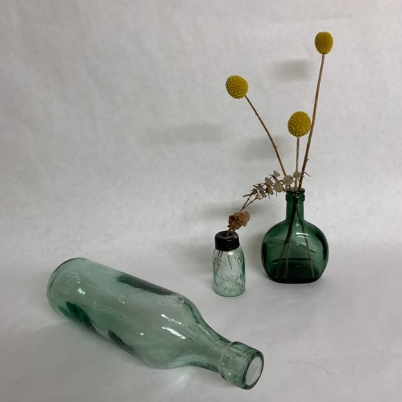 1880’s Antique handblown, round bottom glass soda bottle - Picture 3 of 7
